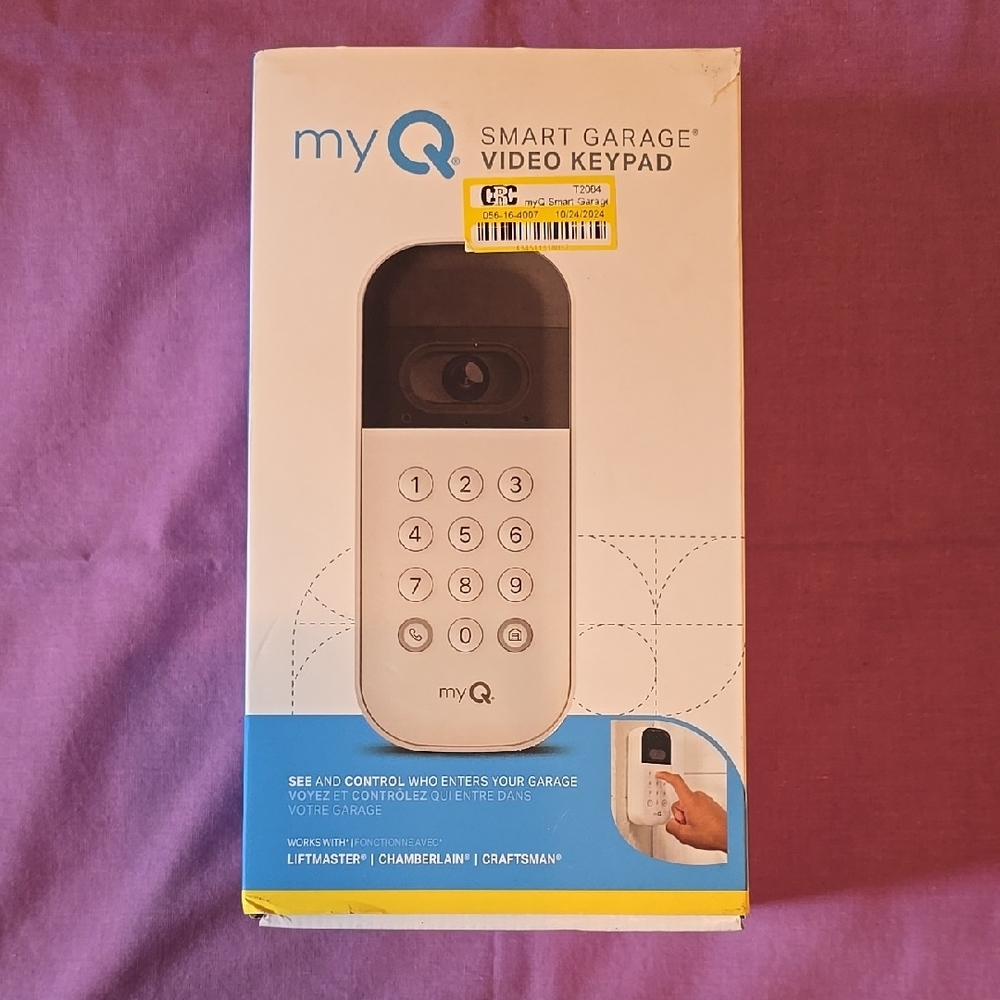 Smart Garage Video Keypad - White